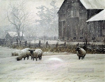 Animal Painting - oveja nevada